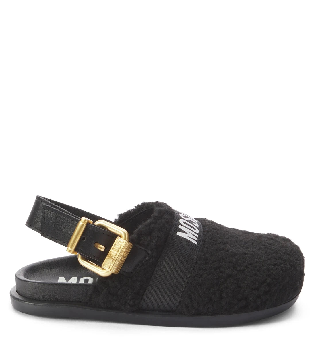 Moschino Kids - Logo slingback clogs