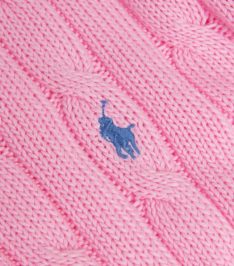 Polo Ralph Lauren Pink Julianna Cable Knit Sweater