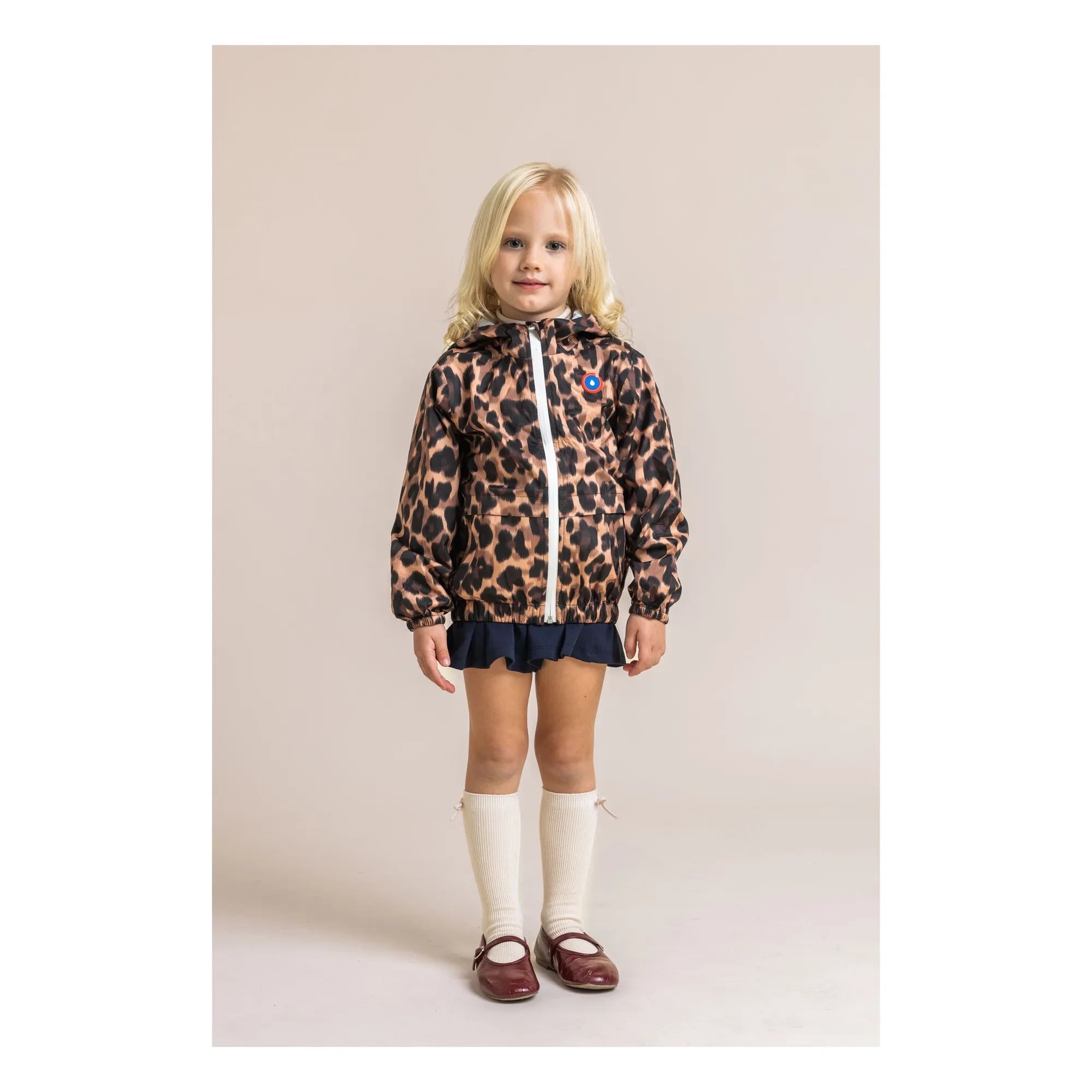 Flotte - Waterproof windbreaker Bastille Leopard Recycled fibers | Brown