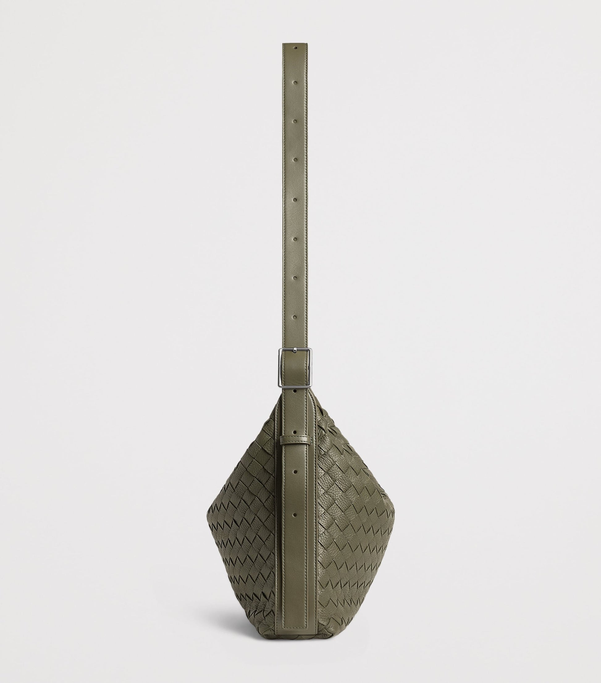 Bottega Veneta Leather Intrecciato Traveller Cross-Body Bag