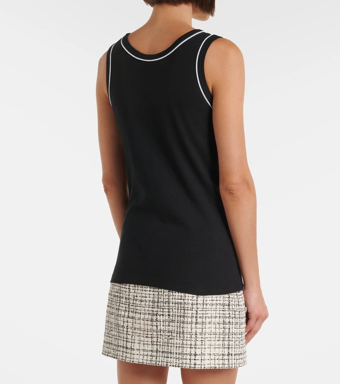 Valentino - VLogo cotton jersey tank top