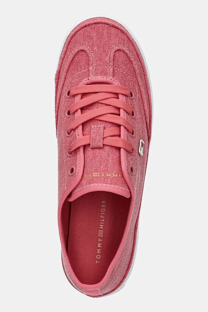 Ниски кецове Tommy Hilfiger WASHED CANVAS VULC SNEAKER