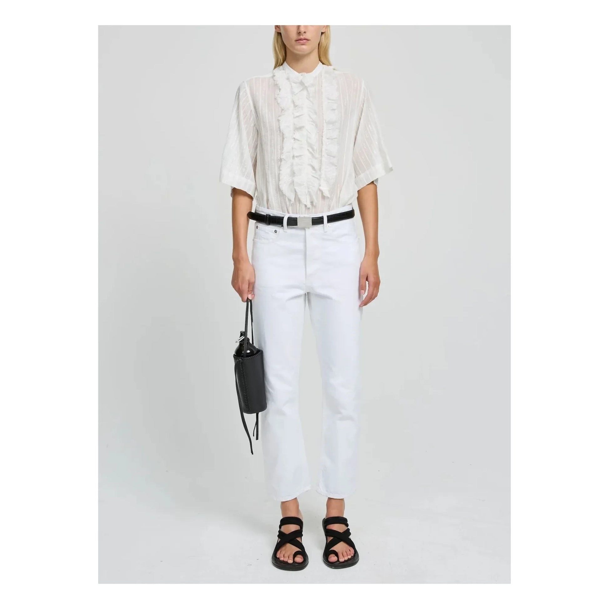 Laurence Bras - Blouse Magrita Short Cotton | White