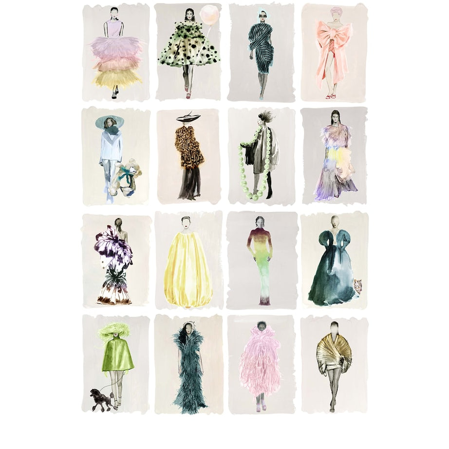 Cole & Son x Harrods Interior Design 175 Anniversary Edition Couture Carousel Wallpaper - Pastel Pearl