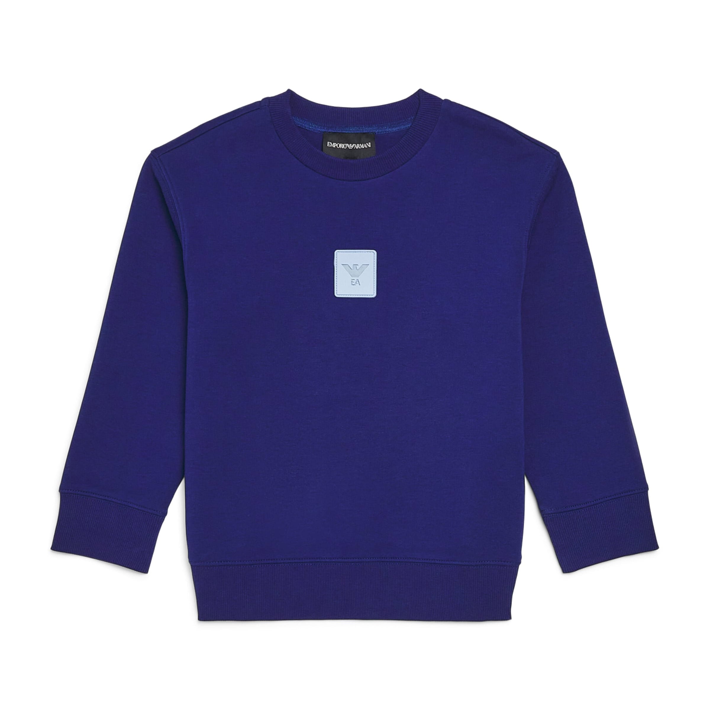 Emporio Armani Kids Cotton-Blend Logo Sweatshirt (4-16 Years)