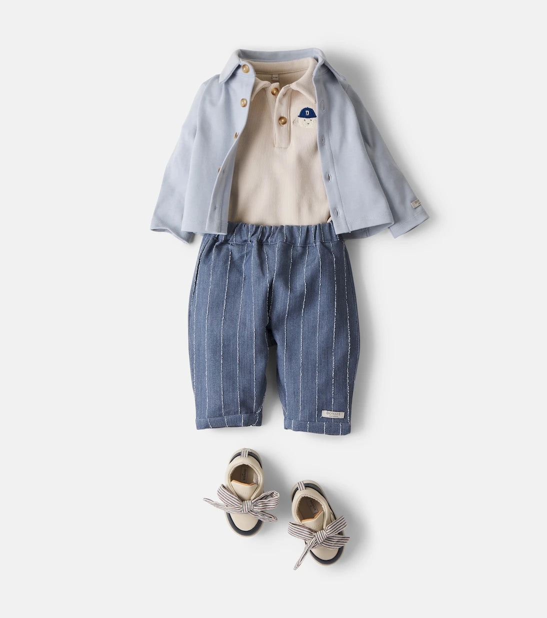 Donsje - Baby Paulo cotton-blend bodysuit