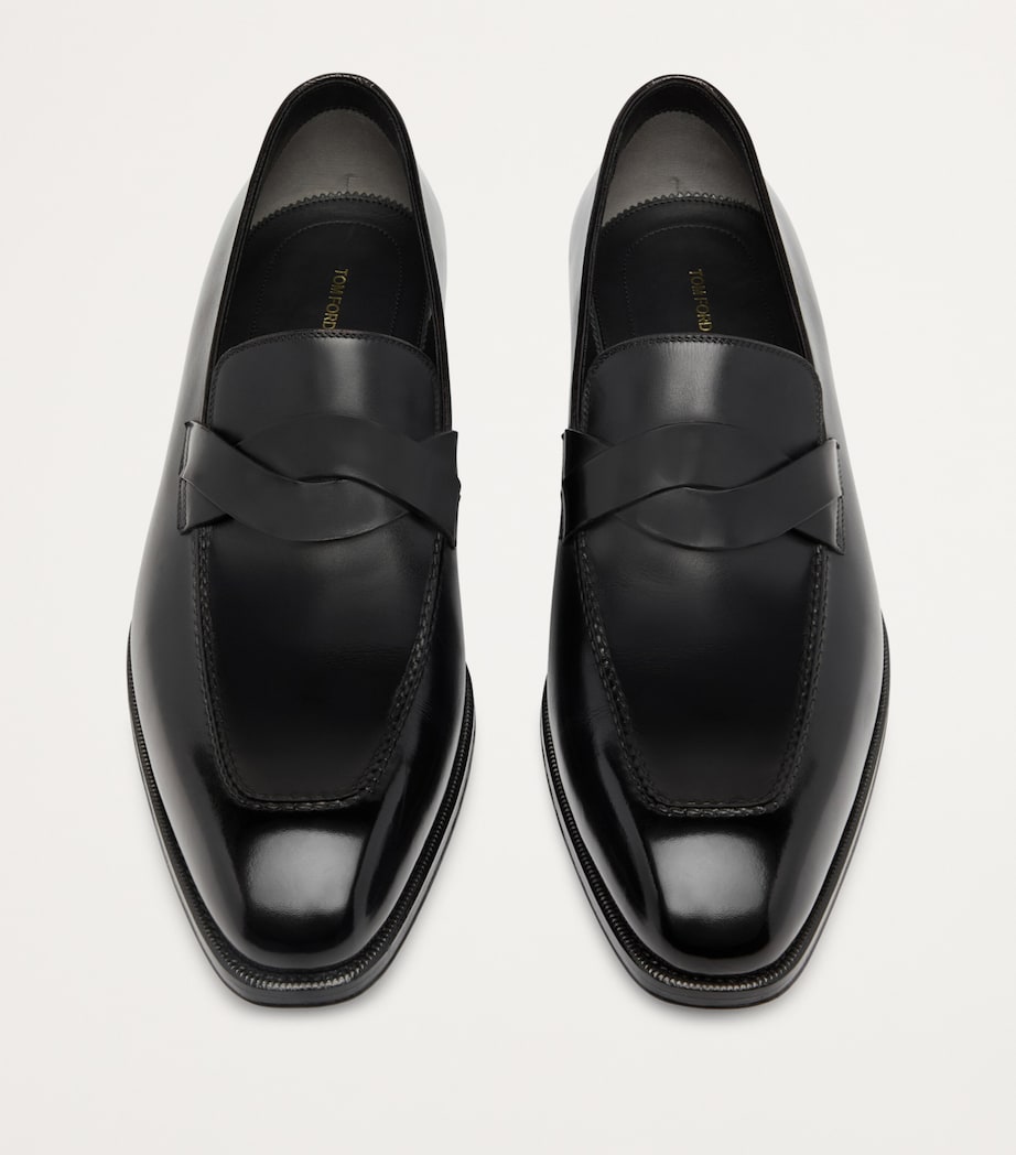 Burnished Leather Elkan Loafers