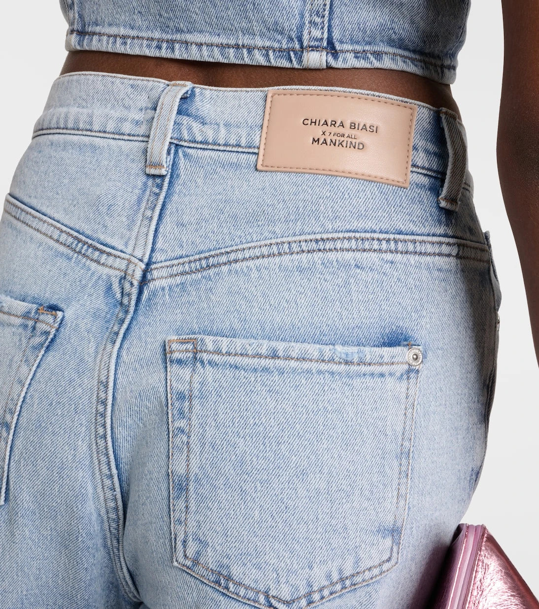 7 For All Mankind - High-rise straight-leg jeans