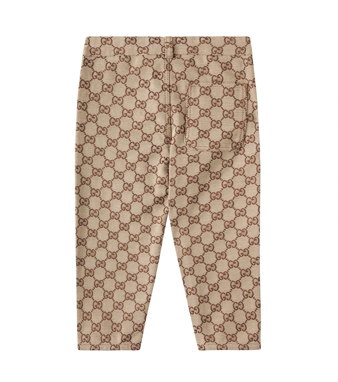 Gucci Kids - بنطال أطفال من مزيج قطن كانفاس GG
