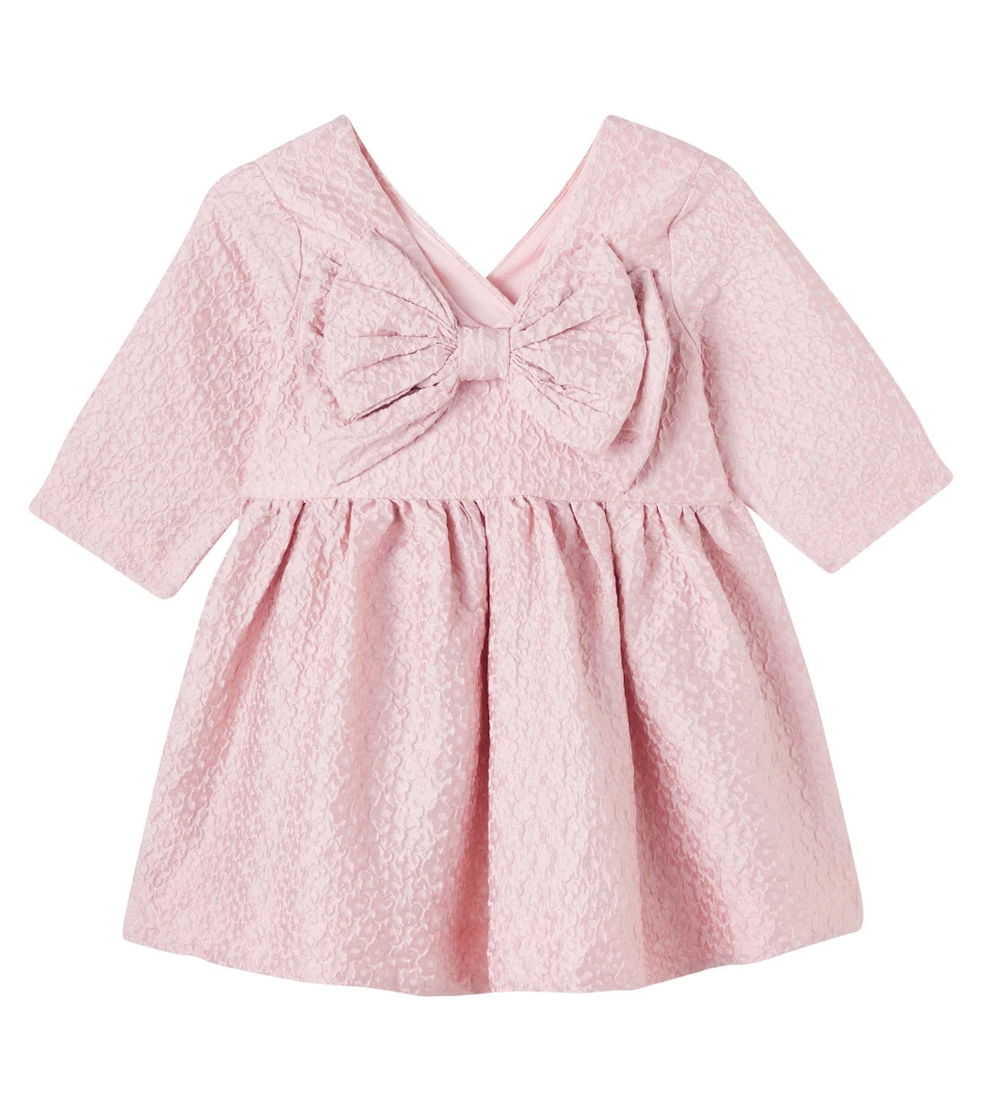 Molo - Bow-detail floral jacquard dress