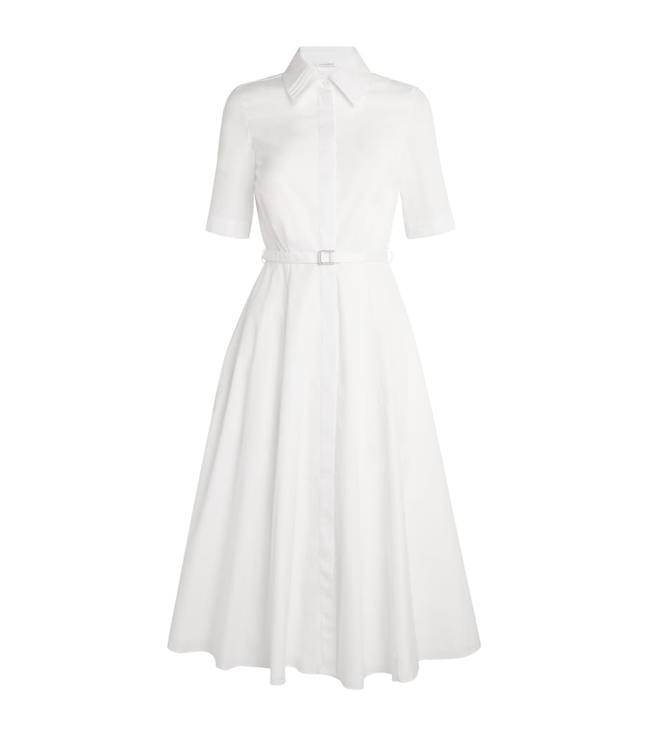 Cotton Rubie Midi Shirt Dress WHITE