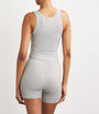 Skims Grey Stretch-Cotton Ribbed Tank Top