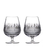 Set of 2 Lismore Diamond Brandy Balloon Glasses (510ml)
