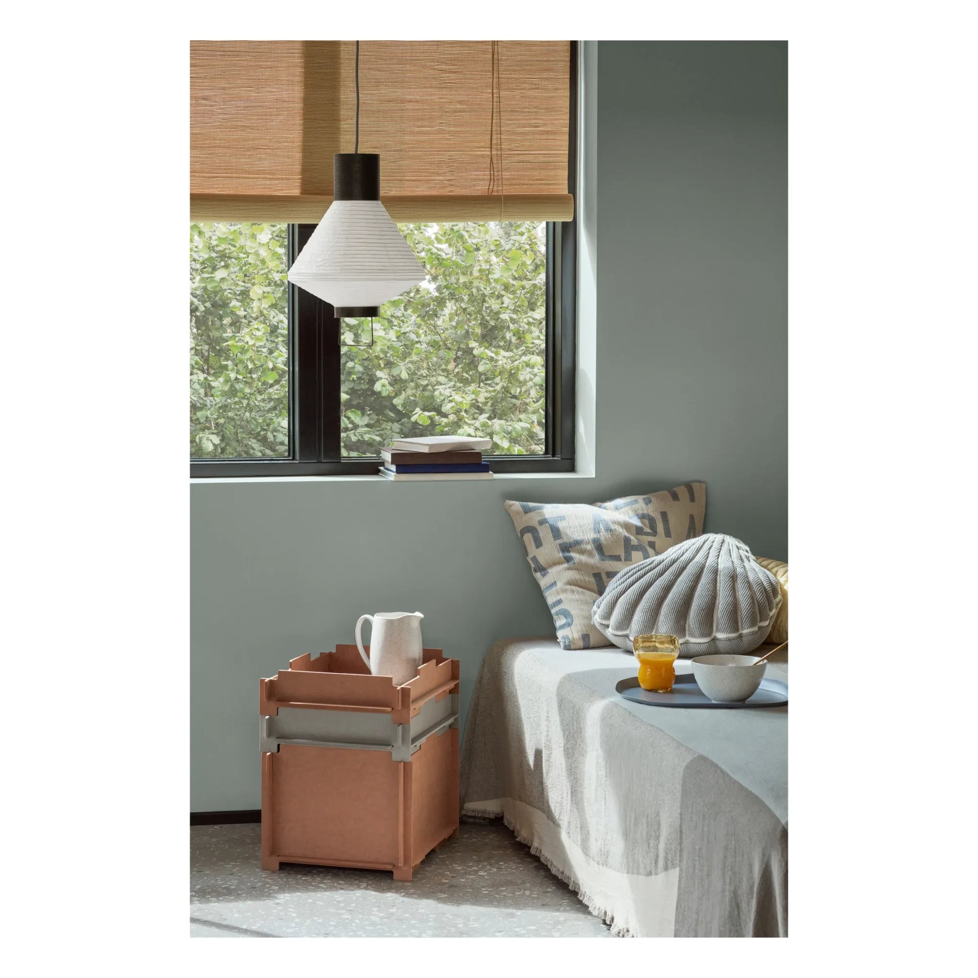 Broste Copenhagen - Seashell Cushion | Grey