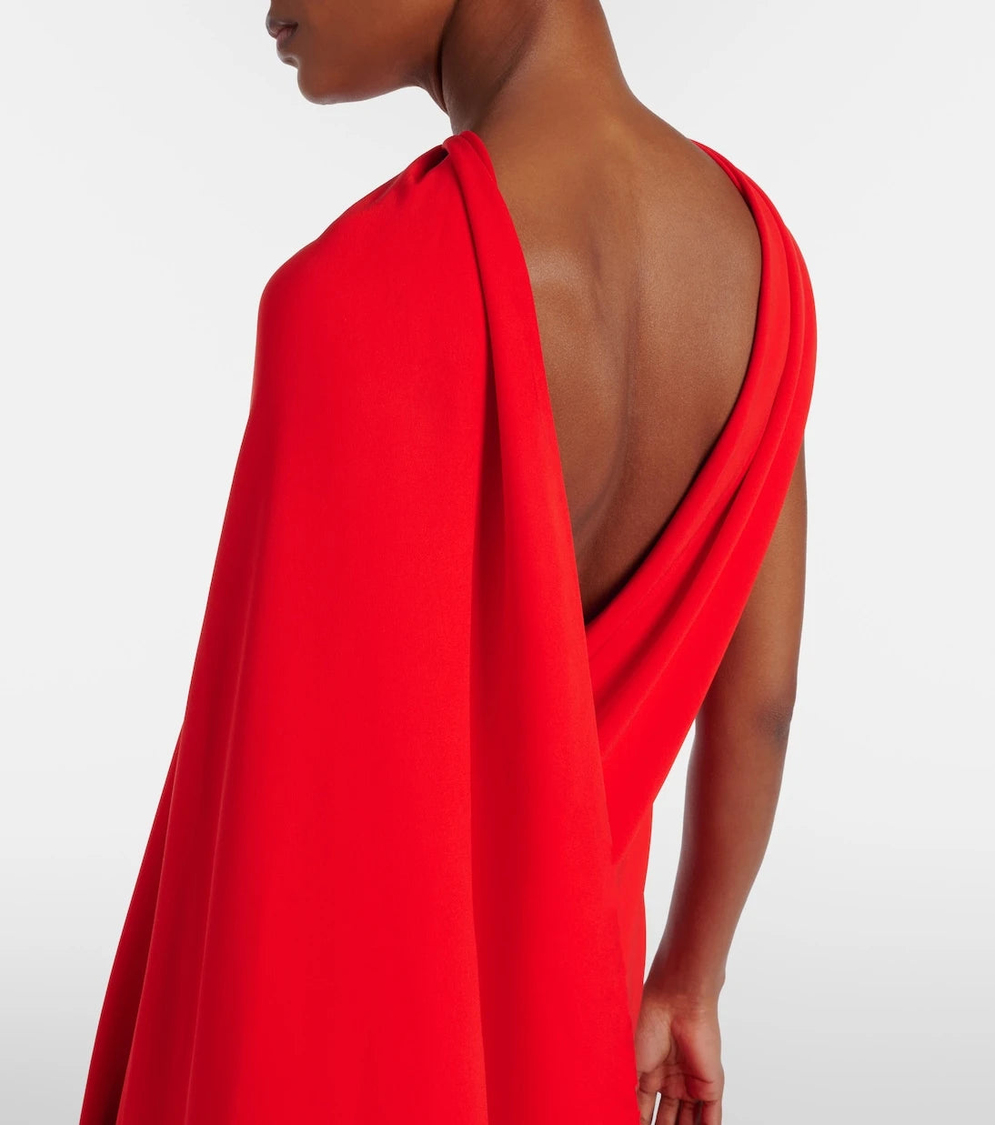 Balenciaga - Open-back caped gown