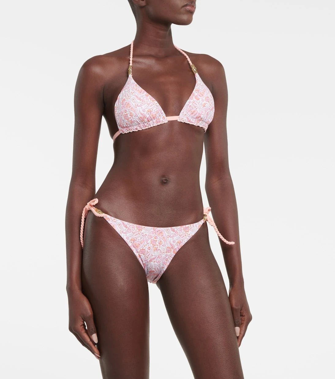 Heidi Klein - Muskmelon Bay triangle bikini bottoms