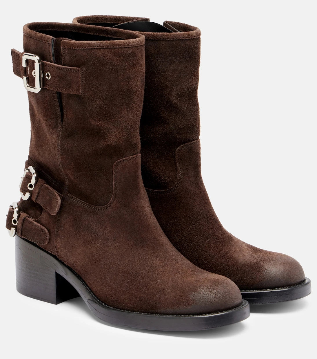 Chloé - Dakota 60 suede biker boots