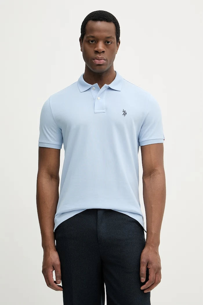 U.S. Polo Assn. Erkek Pamuklu Polo Tişört DHM PIQUE