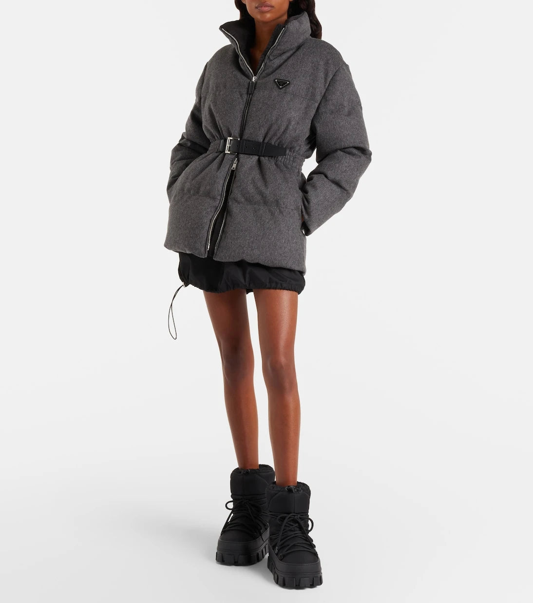 Prada - Re-Nylon gabardine snow boots