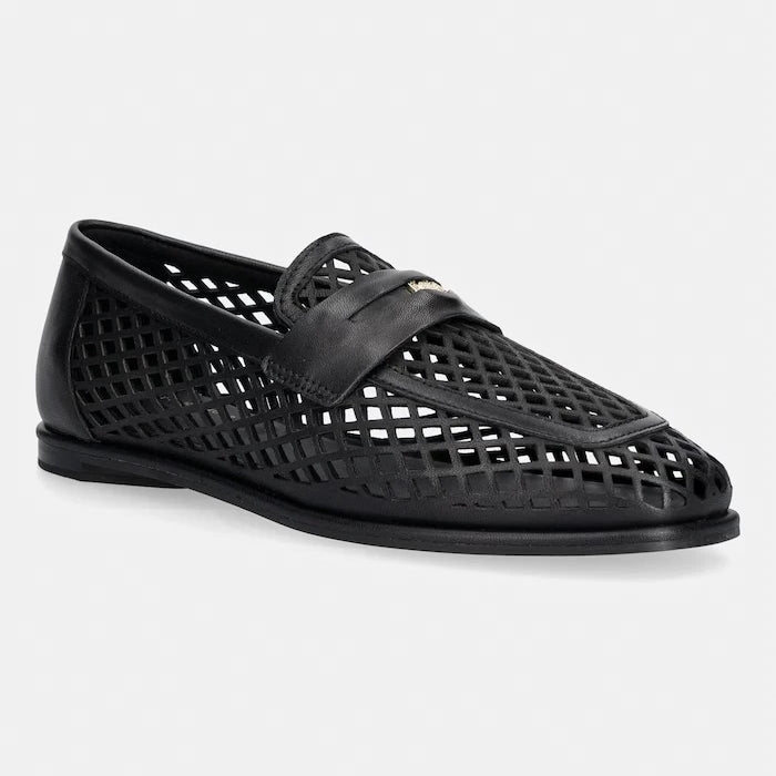 Tommy Hilfiger kadın deri mokasen TH COIN LTH LOAFER LASER CUT