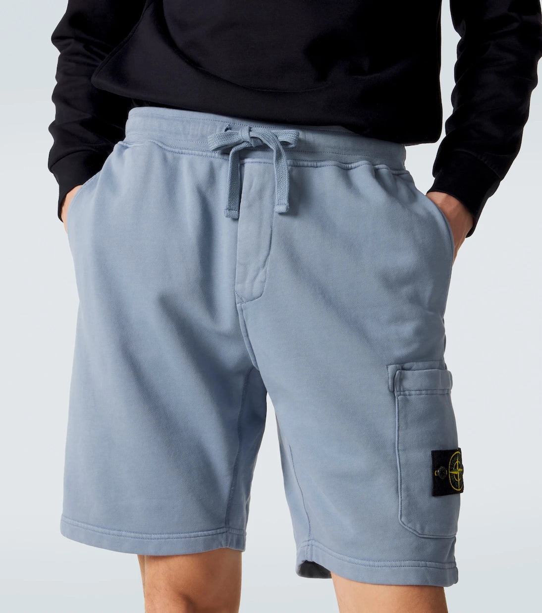Stone Island - Compass cotton shorts