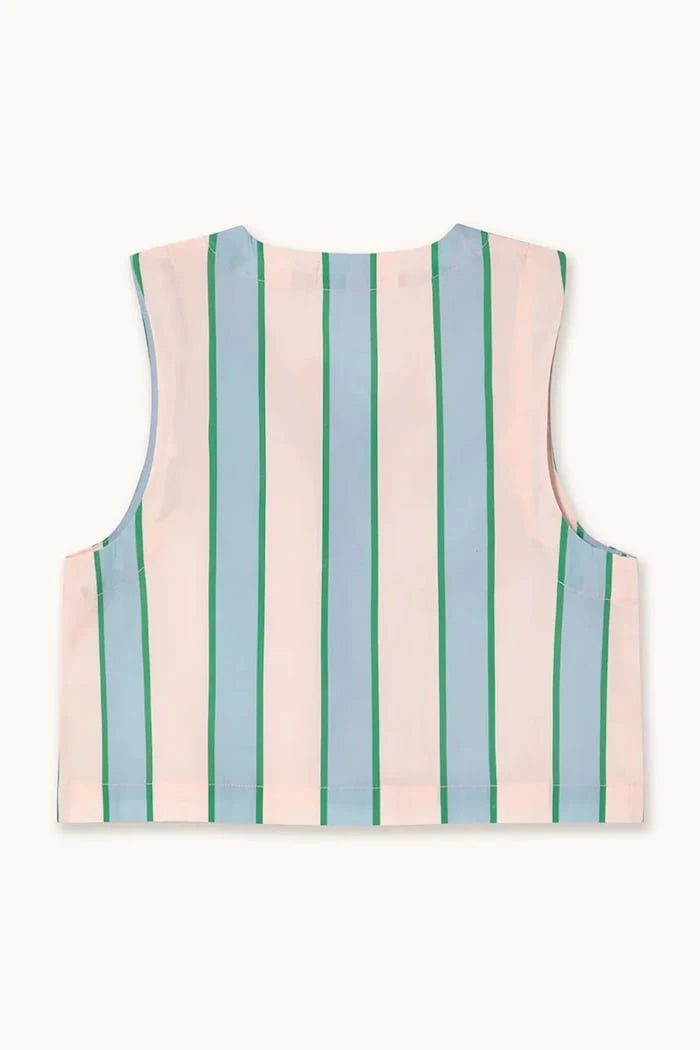 Детска памучна риза Tinycottons RETRO STRIPES BOWS VEST