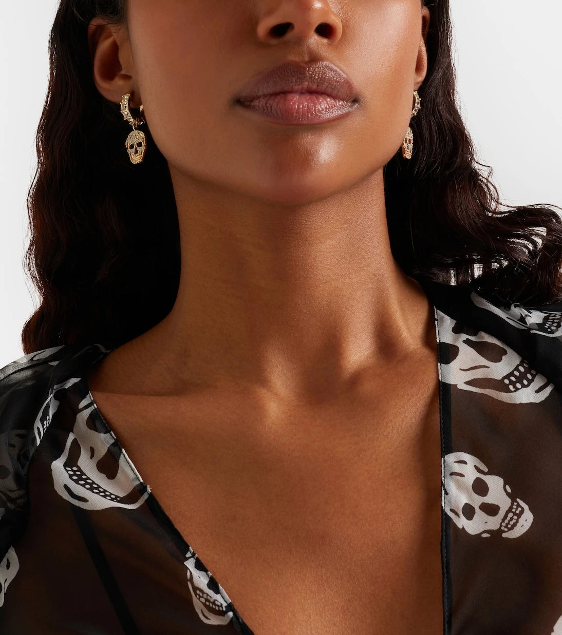 McQueen - Crystal-embellished drop earrings