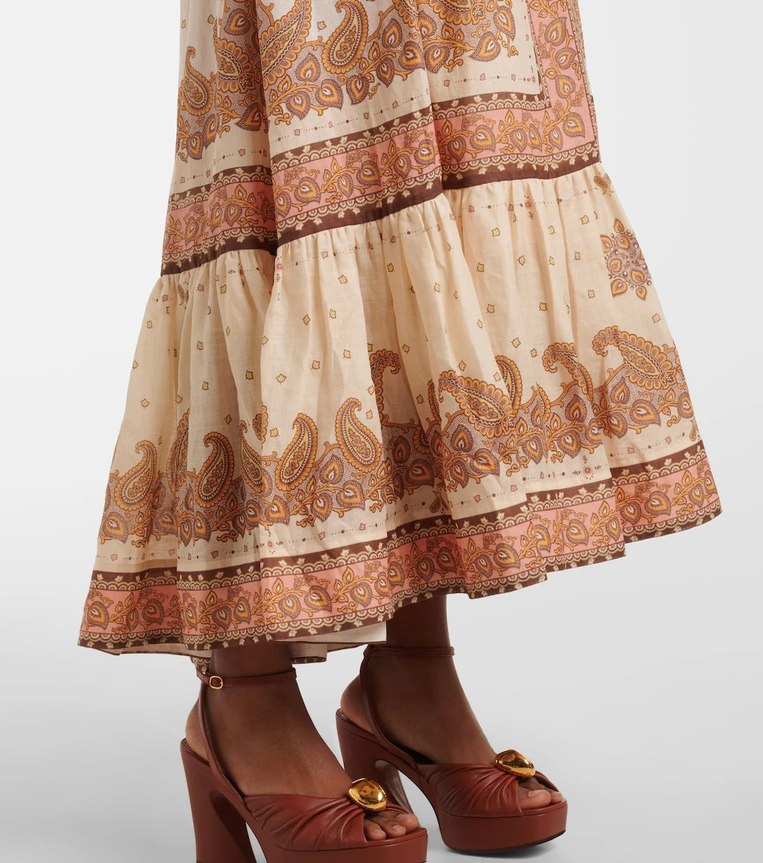 Zimmermann - Maxine paisley ramie midi dress