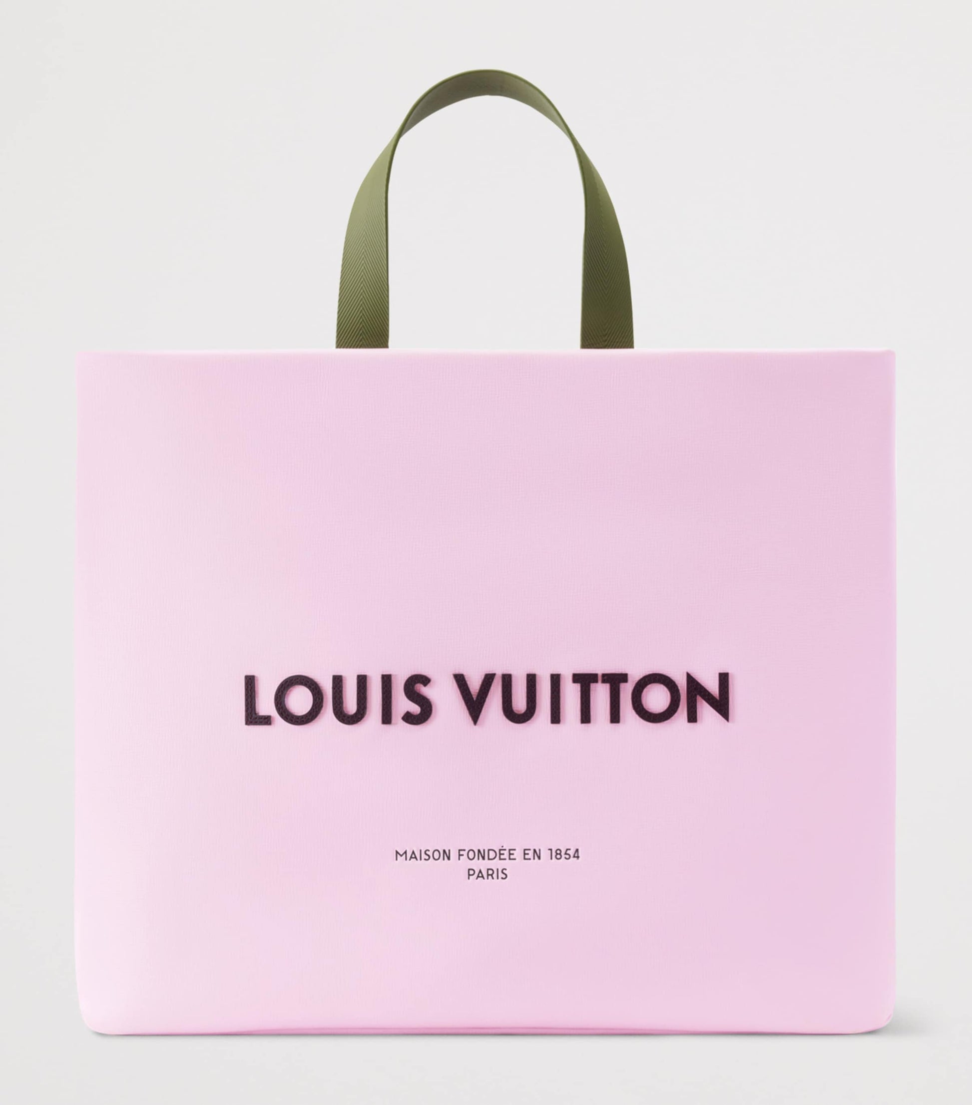 LOUIS VUITTON Leather MM Shopper Tote Bag