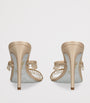 Beige Embellished Chandelier Heeled Mules 105