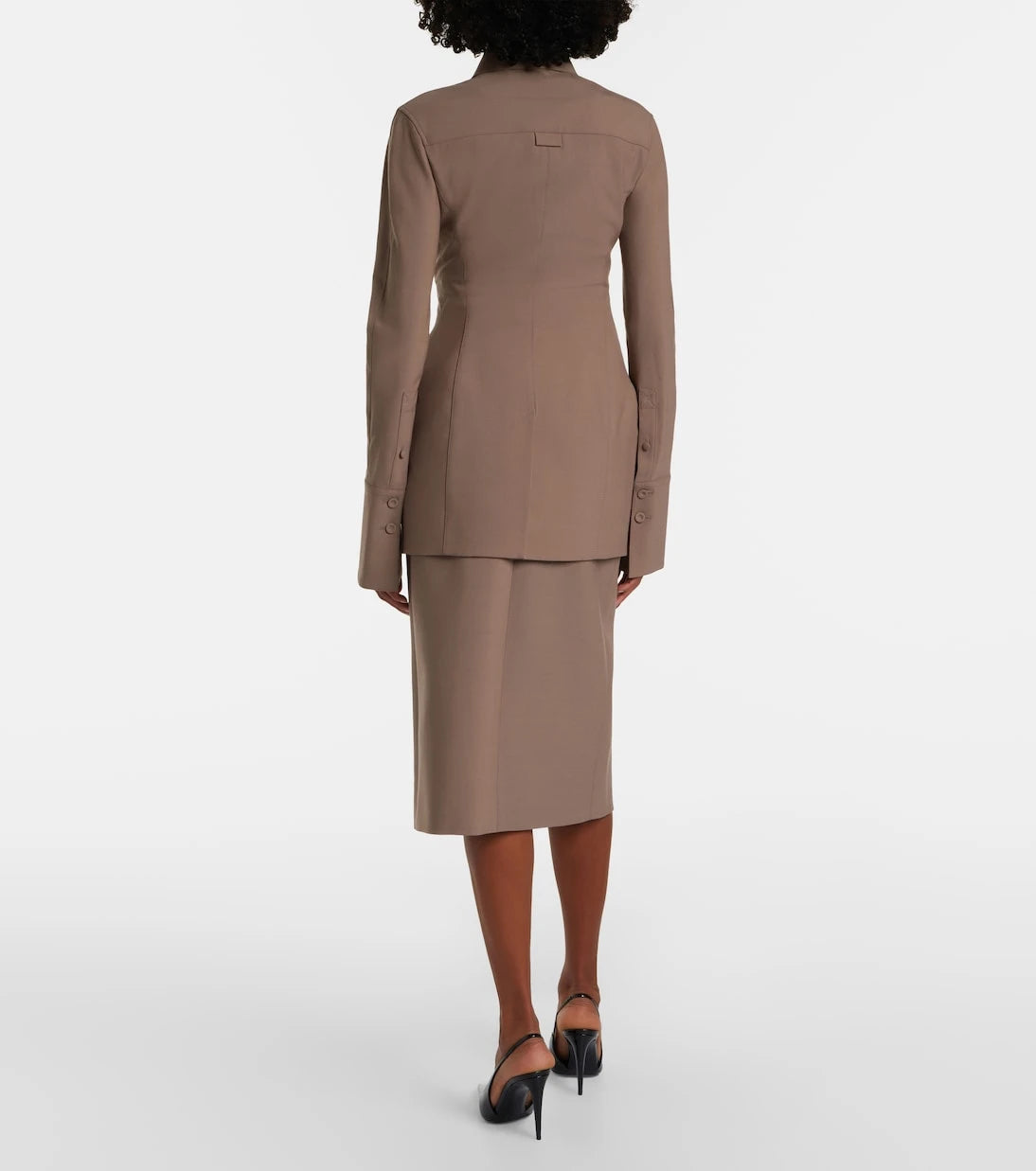 Mugler - High-rise pencil skirt
