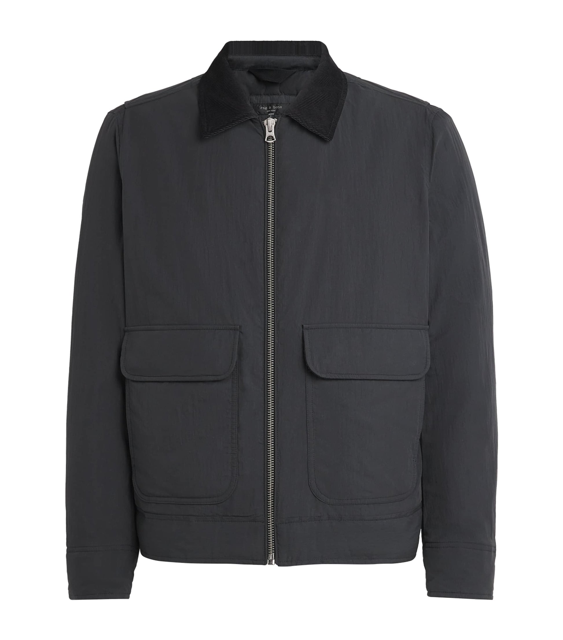 Rag & Bone Black Down-Filled Derrick Shirt Jacket