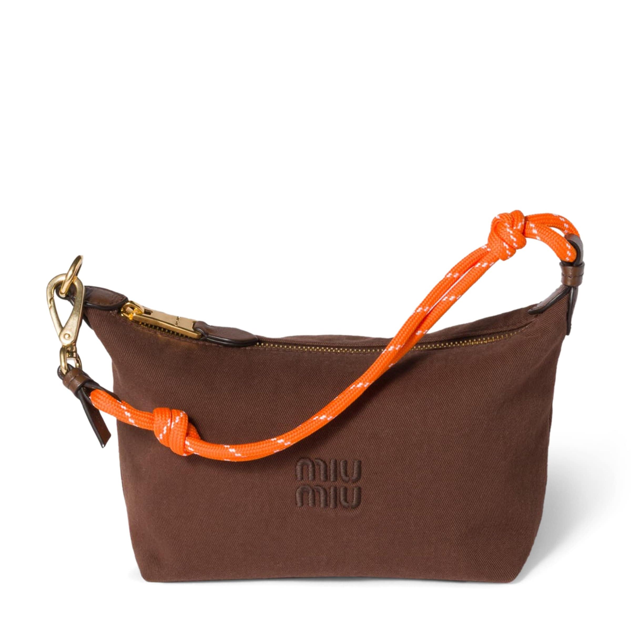 Brown Gabardine Pouch
