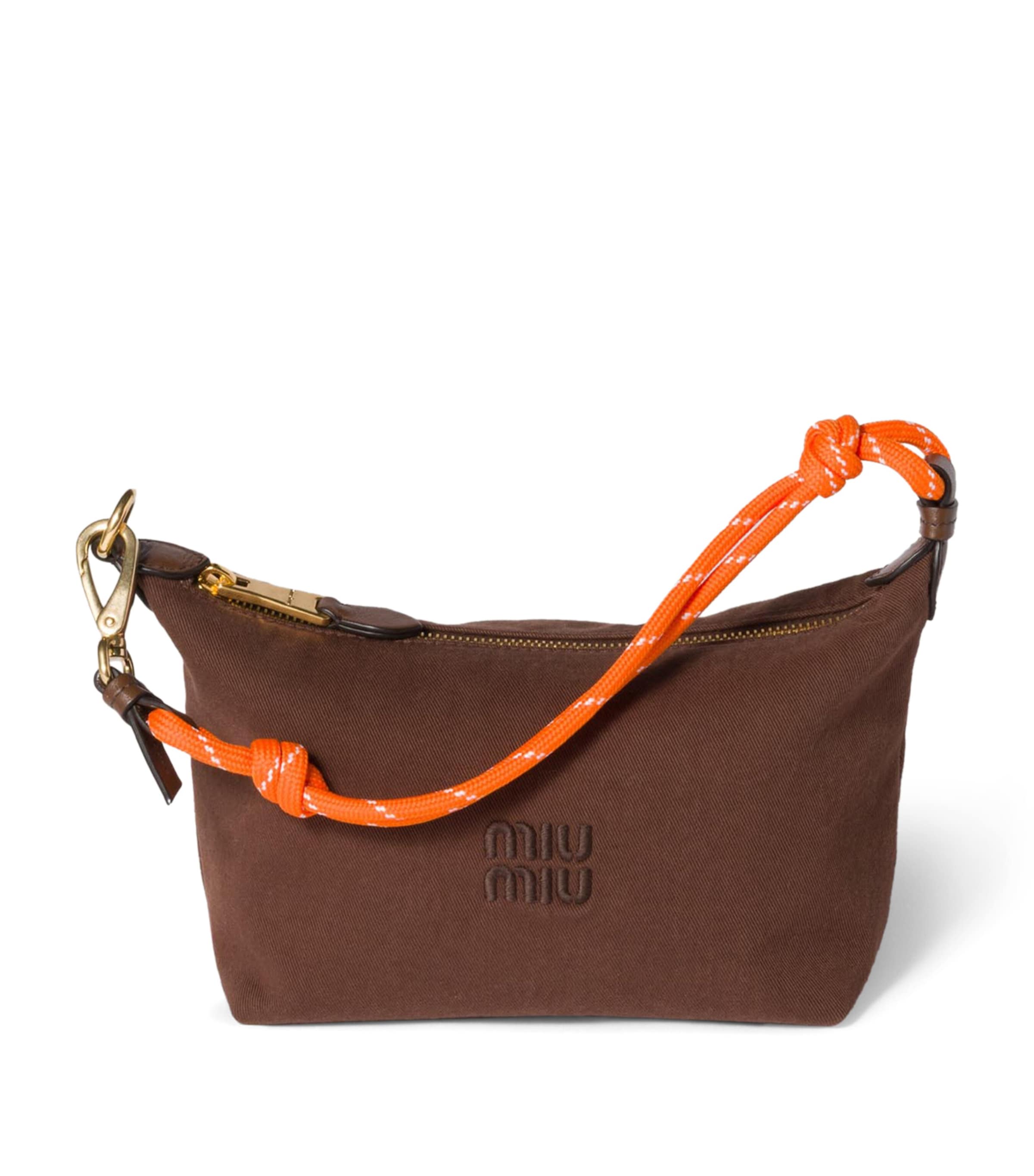 Brown Gabardine Pouch