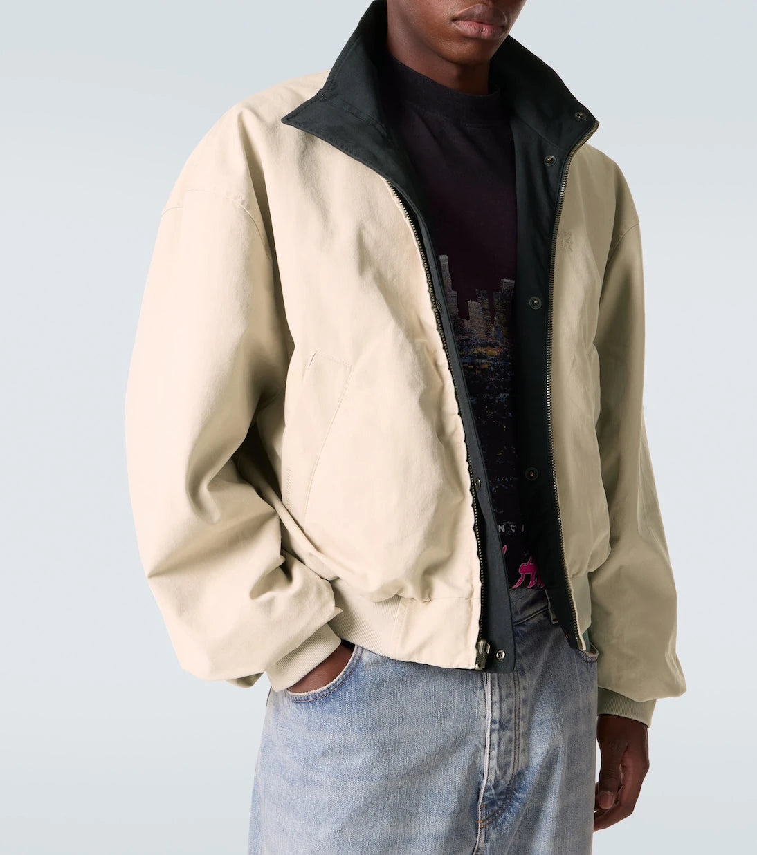 Balenciaga - Reversible cotton-blend blouson jacket