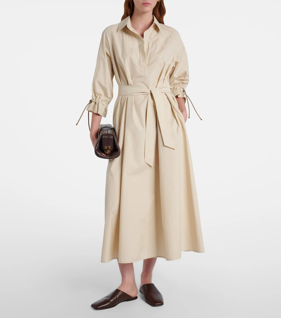 Max Mara - Mirto oversized cotton poplin shirt dress