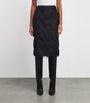 CAMILLA AND MARC Black Fringed Phoenix Midi Skirt