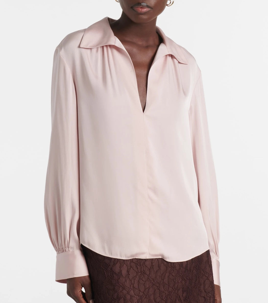 Vince - Silk-blend blouse