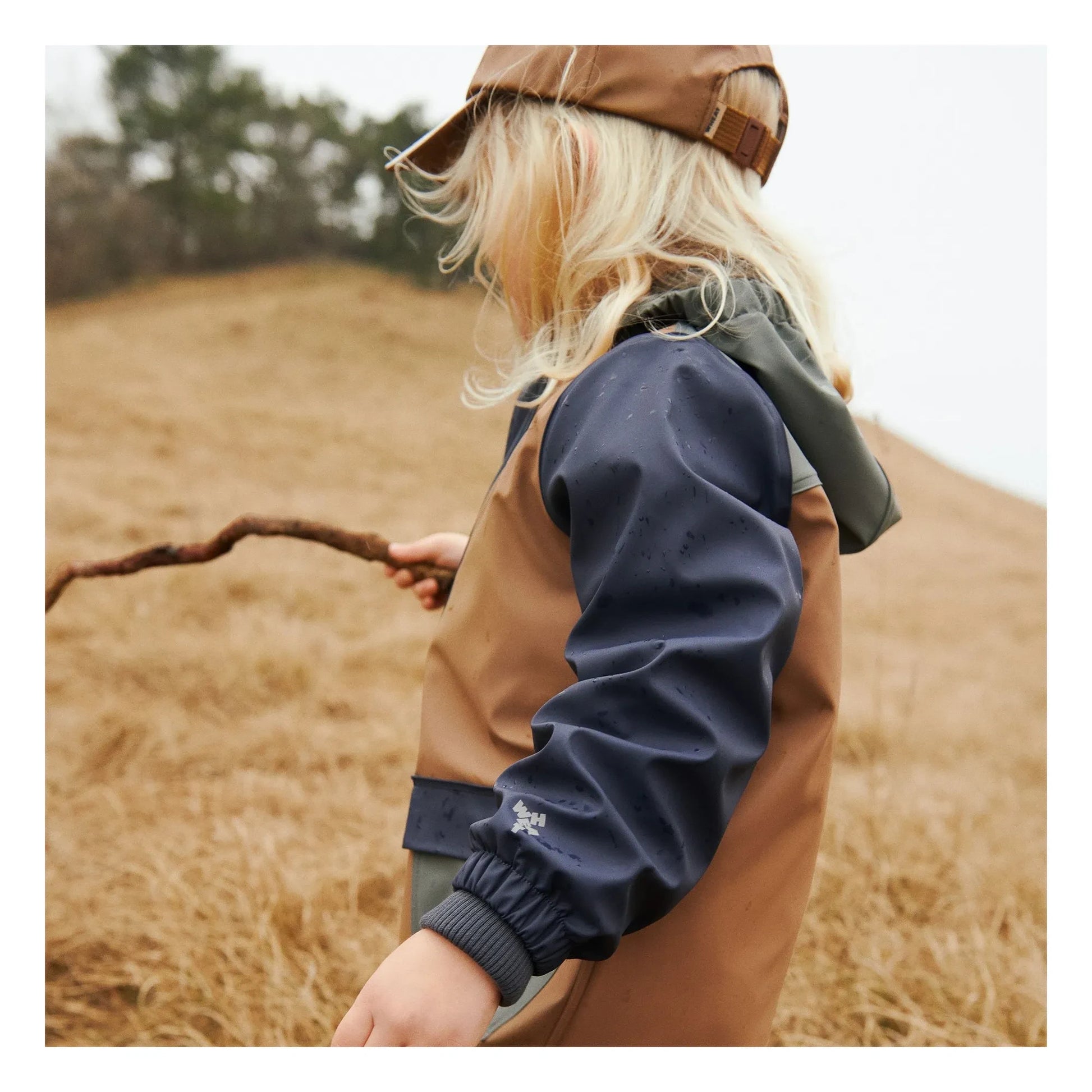 Wheat - Waxed Otu Recycled Fibers | Grey blue