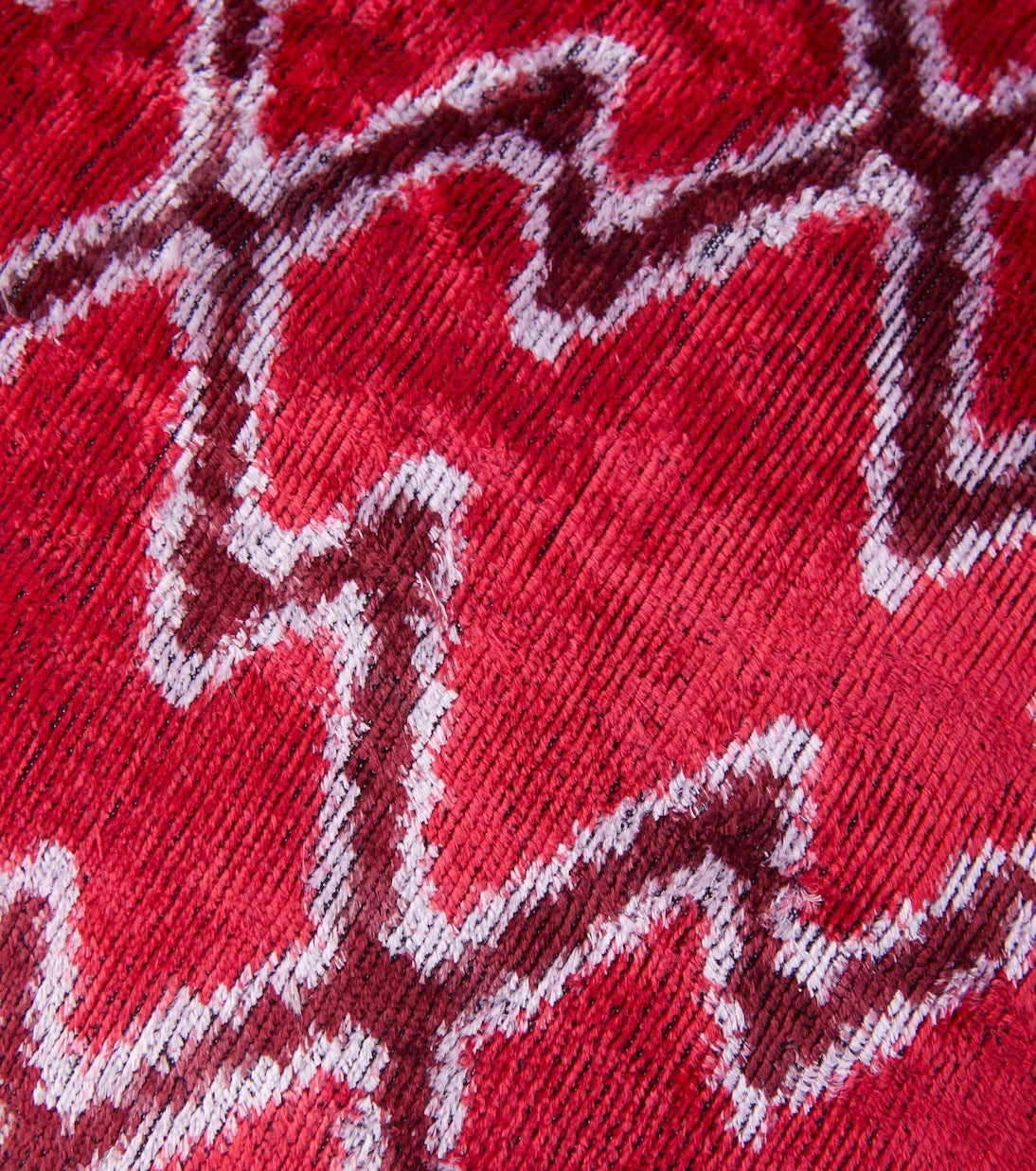 Les-Ottomans - Printed silk velvet cushion