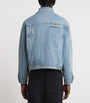 Blue Distressed Denim Jacket