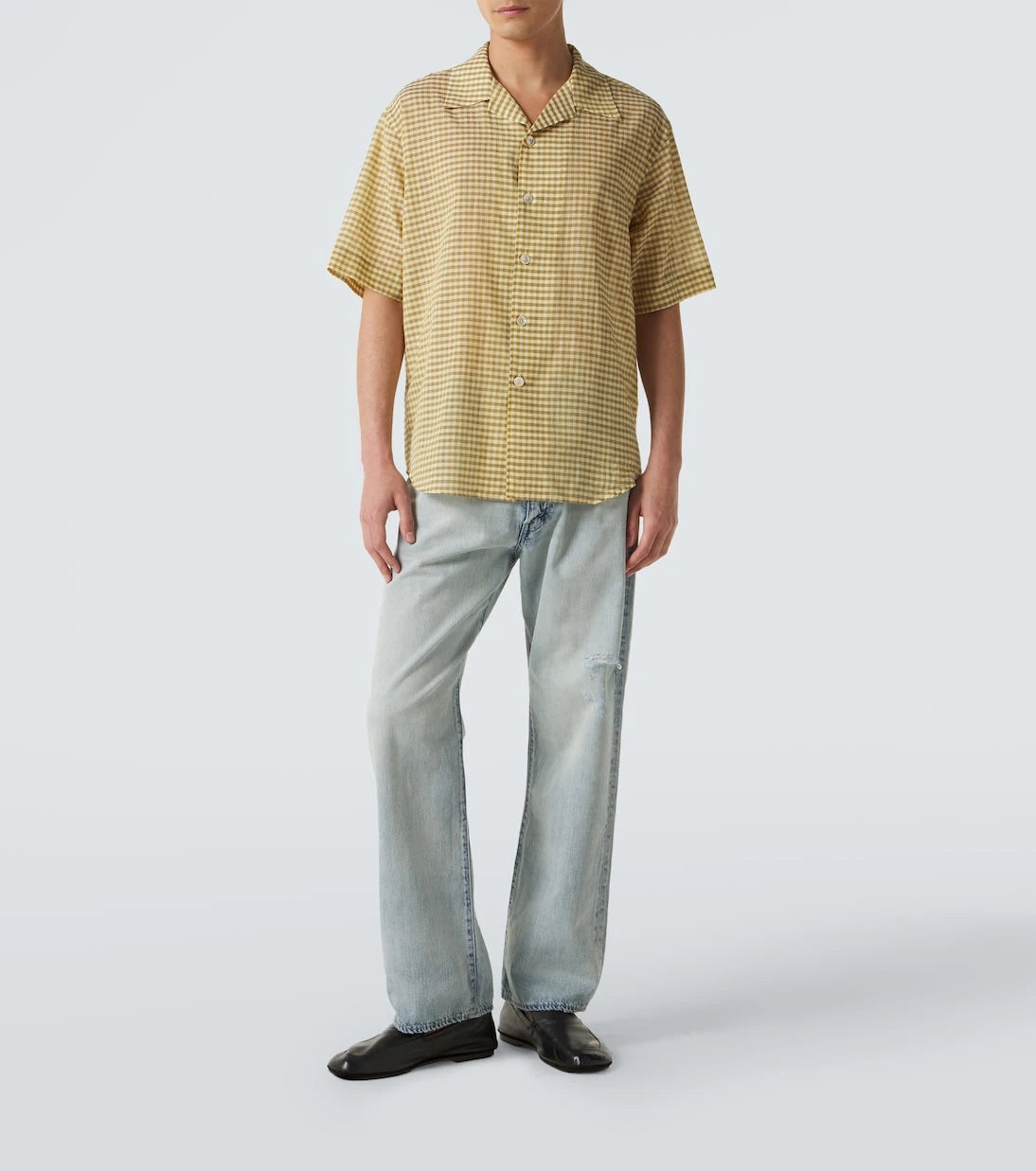 Auralee - Faded straight jeans