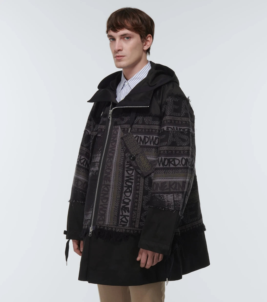 Sacai - X Eric Haze jacquard jacket