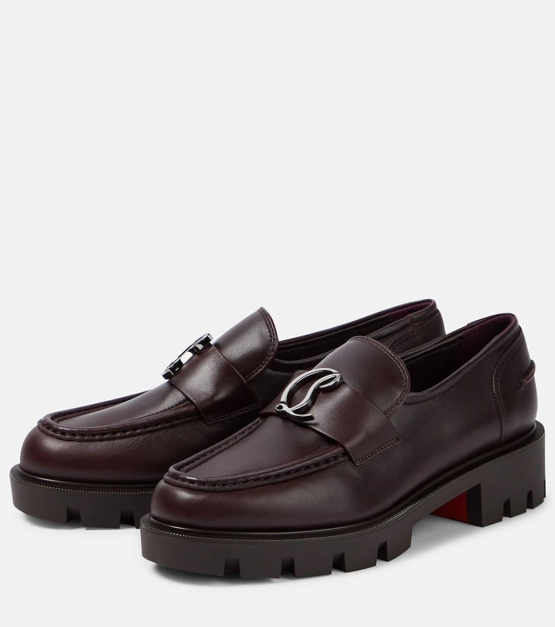Christian Louboutin - CL Moc Lug leather loafers