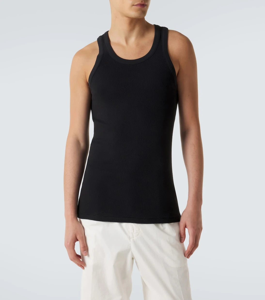 Auralee - Ribbed-knit cotton tank top