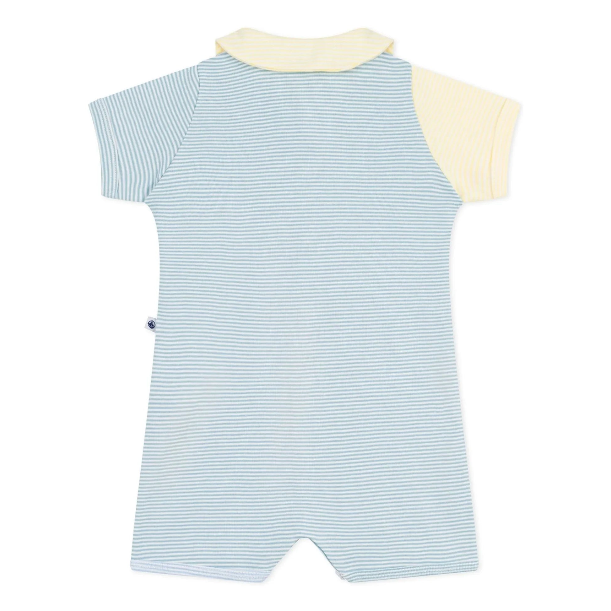 Petit Bateau - Pyjama Combishort Striped | Blue