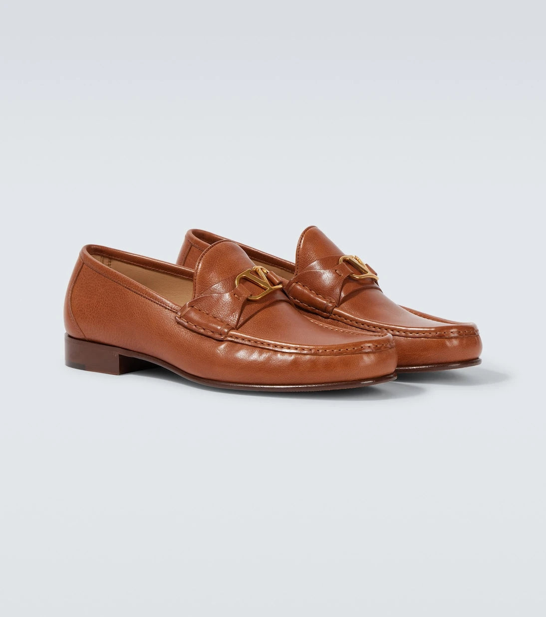 Valentino Garavani - VLogo leather loafers