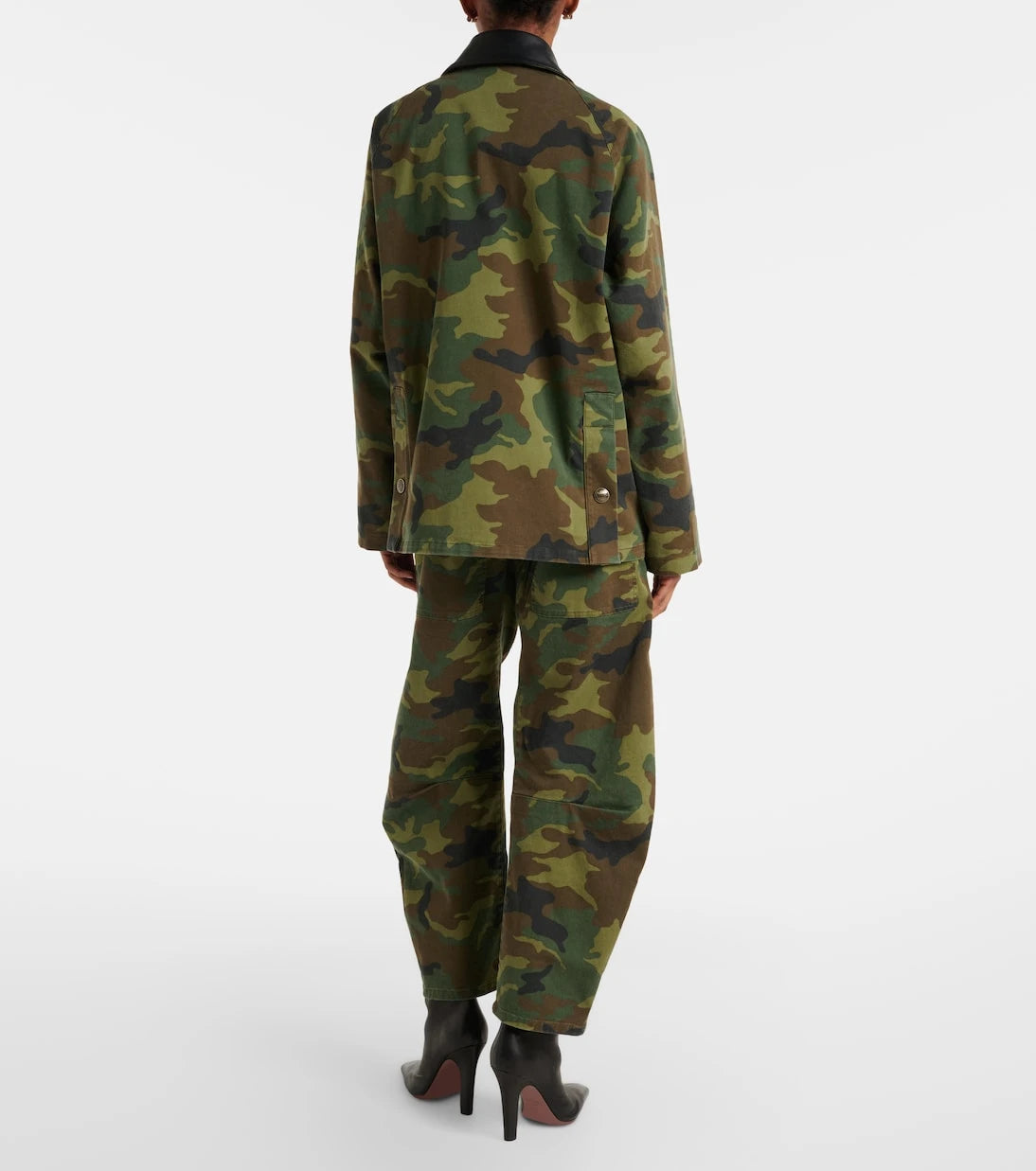 Nili Lotan - Shon camouflage barrel-leg pants