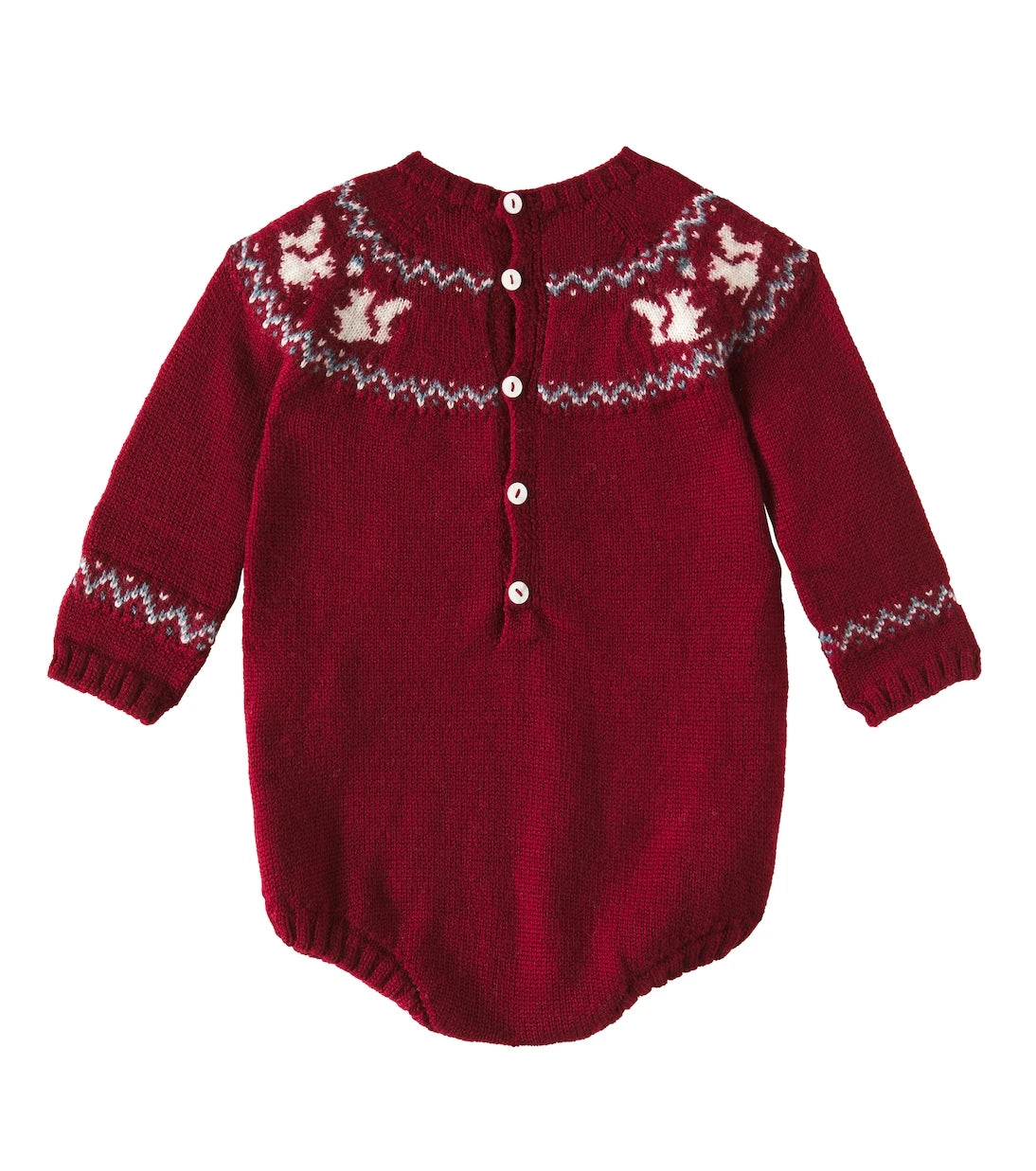 La Coqueta - Baby Fair Isle wool bodysuit