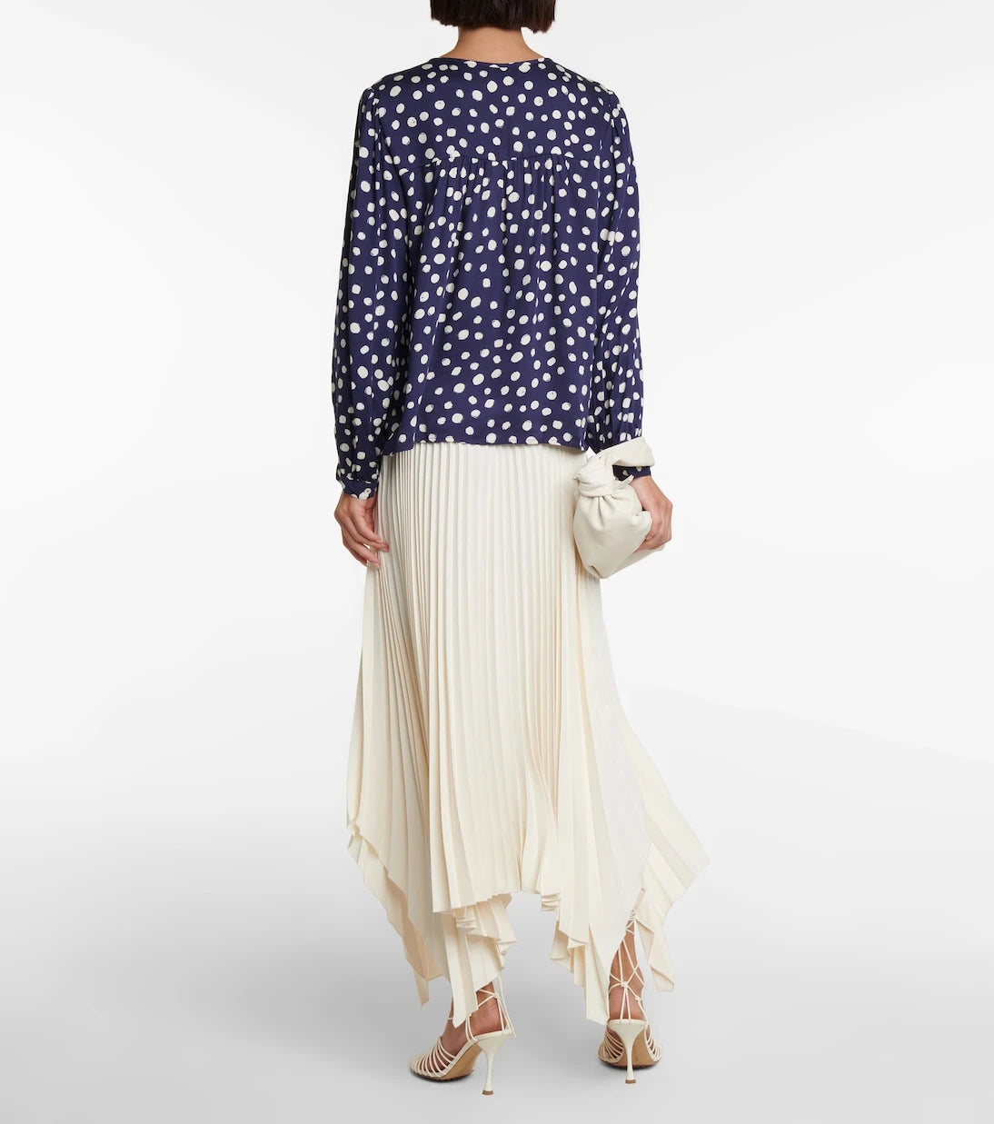 Velvet - Marlow polka-dot satin top